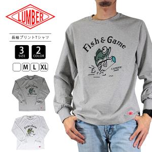 LUMBER ロンT ランバー ロンT カジュアル Tシャツ 長袖 ユース FISH & GAME 232435 父の日 プレゼント｜jeans-yamato