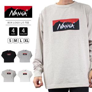 NANGA ナンガ パーカー ECO HYBRID BOX LOGO L/S TEE エコハイブリッド ボックスロゴ ロングスリーブティー NW2311-1G299 1006 父の日 プレゼント｜jeans-yamato