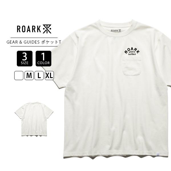 ROARK ロアーク メンズ 半袖 Tシャツ "GEAR &amp; GUIDES" FINE TECH D...
