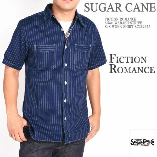 【再入荷】シュガーケーン SUGAR CANE 半袖シャツ FICTION ROMANCE フィクシ...