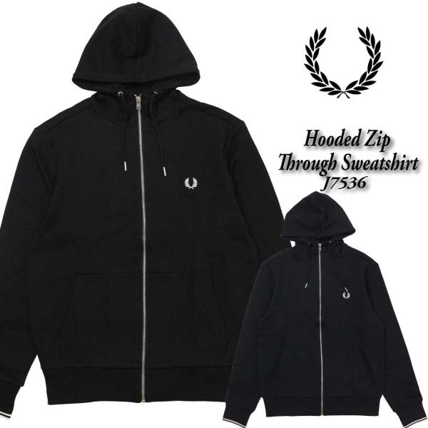 FRED PERRY フレッドペリー 長袖  ジップ パーカー J7536 Hooded Zip T...