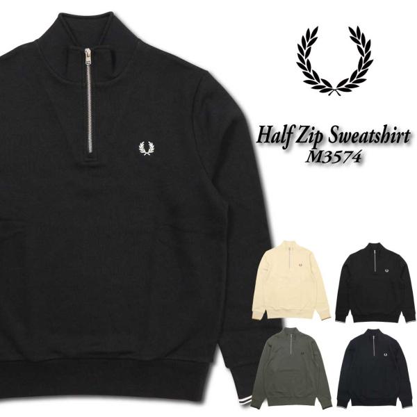 FRED PERRY フレッドペリー Half Zip Sweatshirt M3574 スウェット...