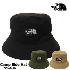 THE NORTH FACE ザ ノースフェイス NN02345 キャンプサイドハット ユニセックス ナイロン サイズ調節 軽量 バケットハット 国内正規品 アウトドア UVケア M L