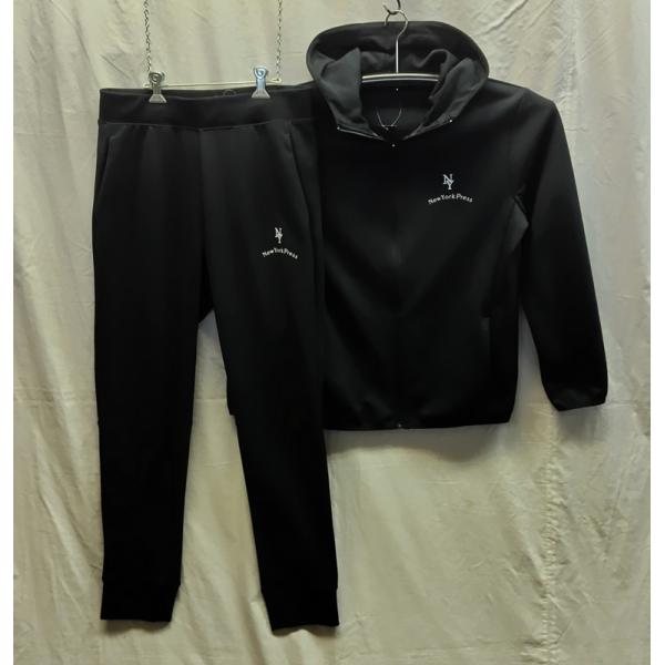 NEWYORKPRESS：ユニセックス前開きジャージパーカー、パンツ上下：日本製：M寸：233420...