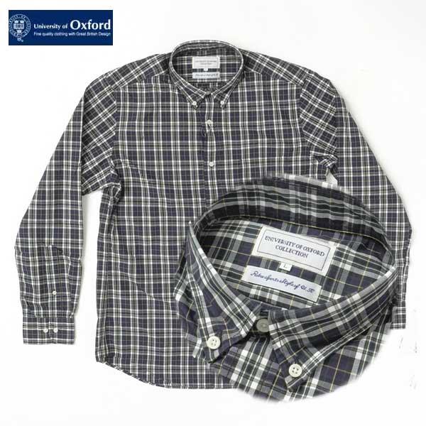 University of oxford 0701-85009 ウィンドペンチェック BDシャツ ボ...