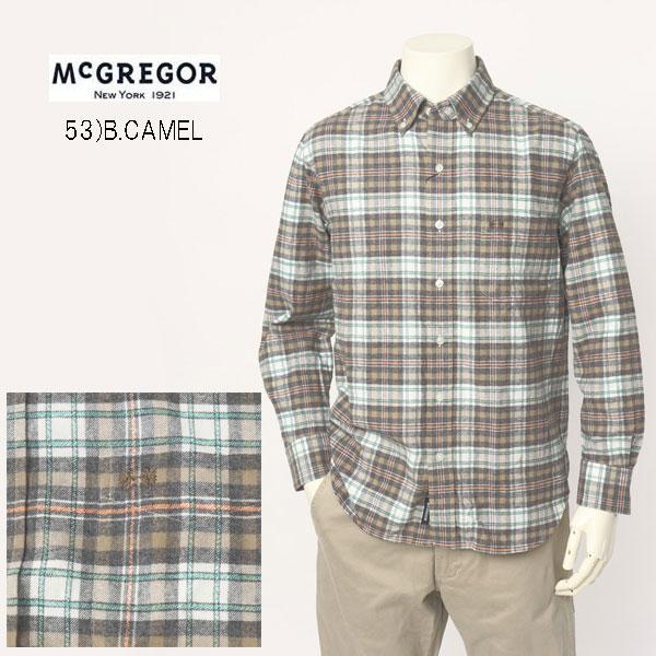 30%OFF McGREGOR　マクレガー 111173611 メンズ　長袖シャツ　FLANNNEL...