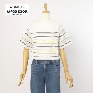 マクレガー　ウィメンズ　311723304 レディース シルケットパネルボーダー 日本製 半袖 夏服 ボーダーTシャツ　｜jeansneshi