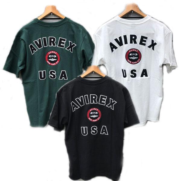 AVIREX アビレックス  783-2129010 ヴァーシティ―ロゴTシャツ 半袖 ミリタリーシ...