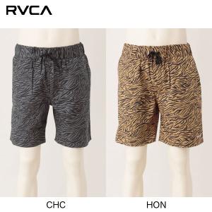 RVCA BA041-621 RESTLESS SHORT ウォークショーツ ゼブラ柄 HONブラウン/CHCチャコール｜jeansneshi