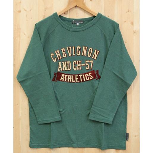 【20％オフ！！】CHEVIGNON（シェビニオン）55215 　七部袖ラグランＴｅｅ