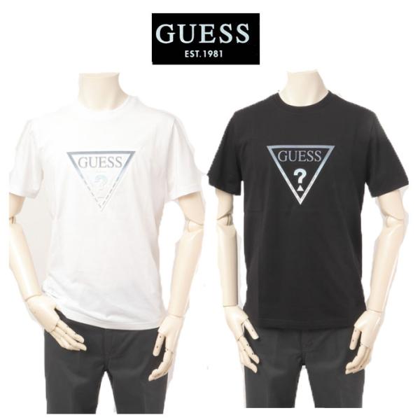 GUESS ゲス Tシャツ　MN2K8406K Denim Emboss Triangle Tee ...