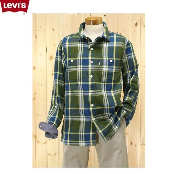 リーバイス(LEVI&apos;S)ワークシャツ　38）ライフルグリーン　64307-00