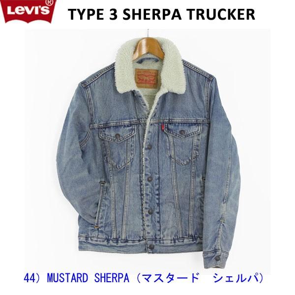 LEVI&apos;S TYPE3 マスタード シェルパ シェルパトラッカージャケット LEVIS-16365...