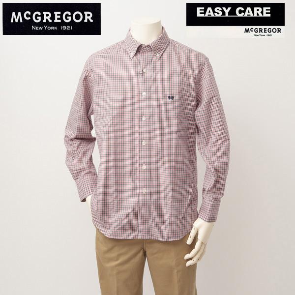 30％OFF＝McGREGOR マクレガー EASY CARE　ボタンダウンチェックシャツ 1111...