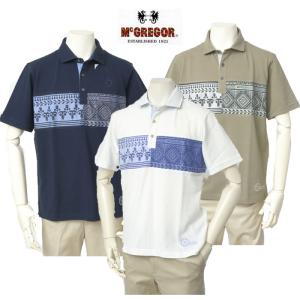 10%OFF McGREGOR　マクレガー 111624103 チェスト切り替えパネル 台襟ポロシャツ ポロシャツ｜jeansneshi