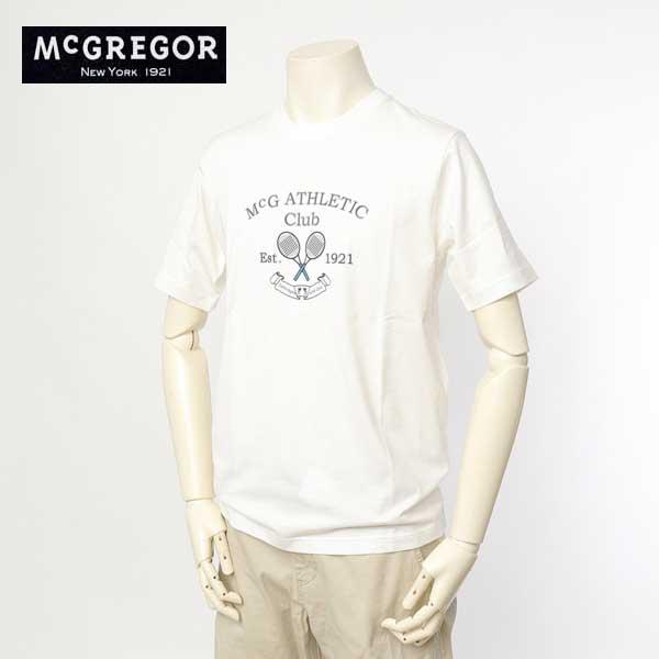 McGREGOR マクレガー 111723104 メンズ 半袖 Tシャツ プリントシャツ ラケットモ...