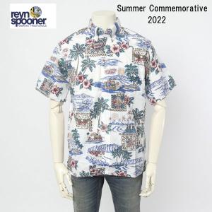 reynspooner レインスプーナー 125-5496 SUMM COMM 22 0002）NATURAL アロハ シャツ ハワイ Hawaii  夏 半袖｜jeansneshi