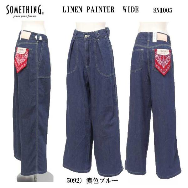 10%OFF SALE Something サムシング sn1005 LINEN PAINTER W...