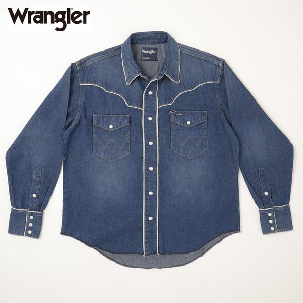 Wrangler WM1932-46 デニムウエスタンヨークシャツ 127WM ユーズド ラングラー