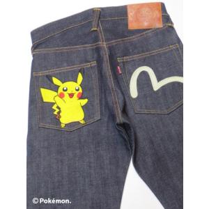 EVISU エヴィス ジーンズ 日本製 Lot.2000T No.2 Pokemon 刺繍 ノーウォッシュ テーパードスリム No2 No2000T EGD3001PK001 送料無料 人気 おすすめ
