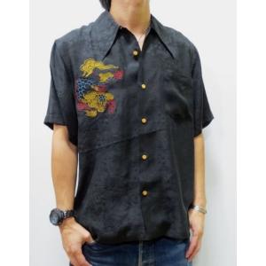 ラッツ RATS　レーヨン半袖シャツ RATS（ラッツ） 【RATS/ラッツ】CHECKERED FLAG S/S SHIRT - BLACK