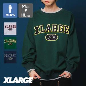 【SALE!!】 【 XLARGE エクストララージ 】 FELT LOGO CREWNECK SWEAT XLARGE フェルトロゴ クルーネック スウェット 101224012024 / 22AW ※｜jeansstation