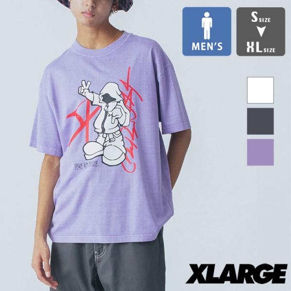 XLARGE エクストララージ PIGMENT DYED PEACE AND FORTUNE S/S...