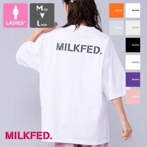 MILKFED. ミルクフェド STENCIL LOGO WIDE S/S TEE MILKFED. ステンシル ロゴ ワイド 半袖Tシャツ 103231011018 / 23SUMMER ※