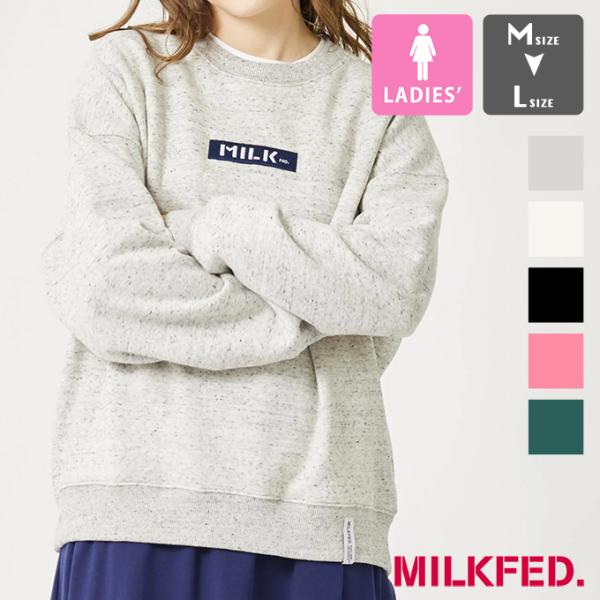 MILKFED. ミルクフェド EMBROIDERED BAR SWEAT TOP MILKFED....