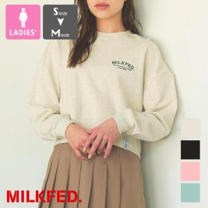 MILKFED. ミルクフェド DAILY CREWNECK SWEAT TOP MILKFED. デイリー クルーネック スェット トップ 103241012005 / 2024SPRING /｜jeansstation