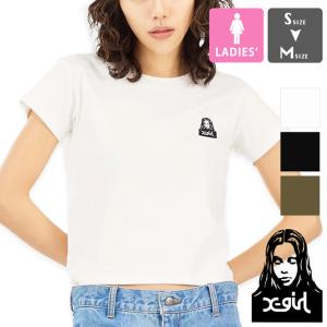 X-girl エックスガール FACE S/S BABY TEE X-girl フェイス 刺繍 ロゴ ベビー Tシャツ 105232011004 / 23SS ※