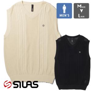 SILAS サイラス CABLE KNIT VEST SILAS ケーブル ニット ベスト 110241015001 / 2024SPRING｜jeansstation