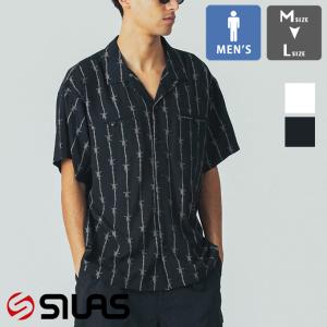 SILAS サイラス BARBED WIRE S/S OPEN COLLAR SHIRT 有刺鉄線柄 半袖 オープンカラーシャツ 110252014004 / 2025SUMMER