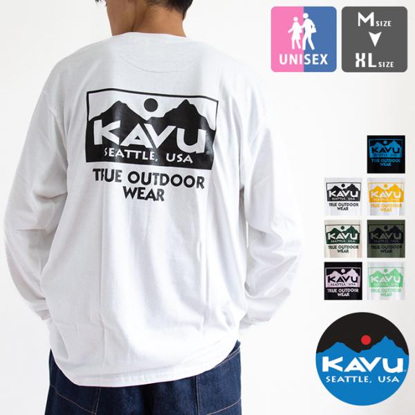 【SALE!!】 KAVU カブー トゥルーロゴ ロングスリーブTシャツ 19821937