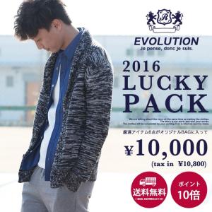 送料無料カード決済可能 Evolution エボリューション 16年新春メンズ福袋 6点入り オリジナルバッグ