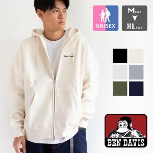 【SALE!!】 BEN DAVIS ベンデイビス HEAVY SWEAT ZIP HOODIE ヘビーウェイト スウェット ジップ フーディ 23780055 /2023AW｜jeansstation