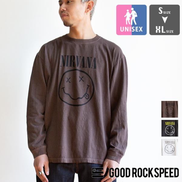 GOOD ROCK SPEED グッドロックスピード NIRVANA SMILE L/S T-SHI...