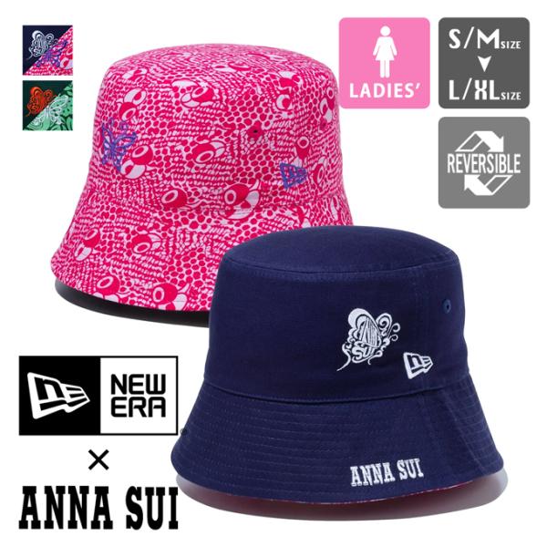 NEW ERA ニューエラ BUCKET01 Sailor Brim ANNA SUI リバーシブル...