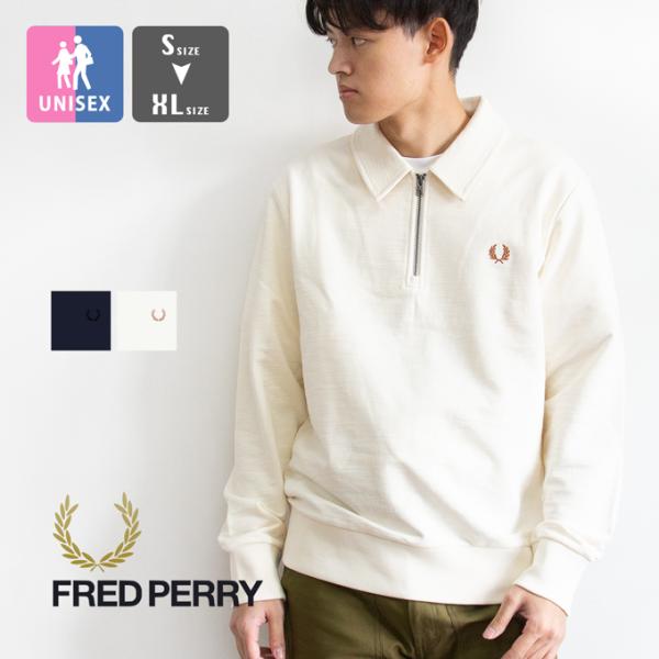 FRED PERRY フレッドペリー Zip Neck Collar Sweatshirt ジップ ...