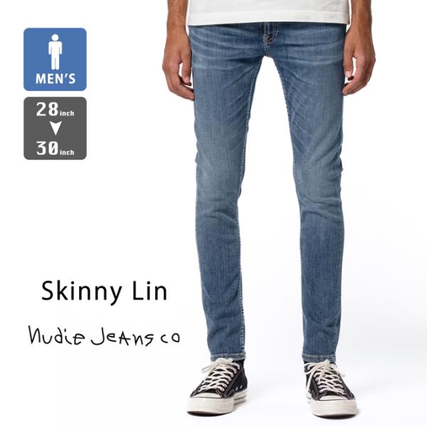 Nudie Jeans ヌーディージーンズ スキニー リン ダークブルー ネイビー Skinny L...