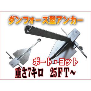 ダンフォース型アンカー 7kg｜jecars