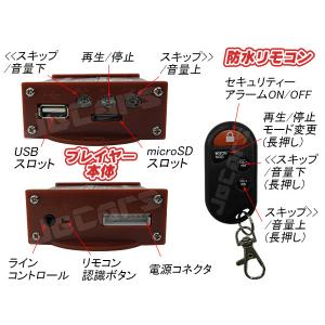 バイク オートバイ用 オーディオ 防水スピーカ...の詳細画像2