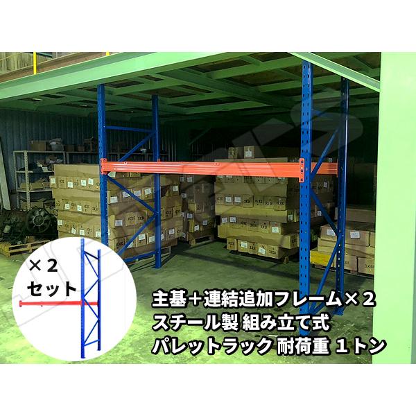 パレットラック スチールラック 重量棚 パレット棚 耐荷重 1000Kg スチール製 倉庫 物流セン...