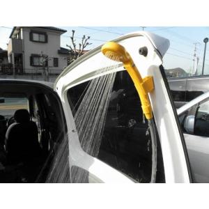 簡易シャワー アウトドア 電動ポータブルシャワー シガーソケット 12V