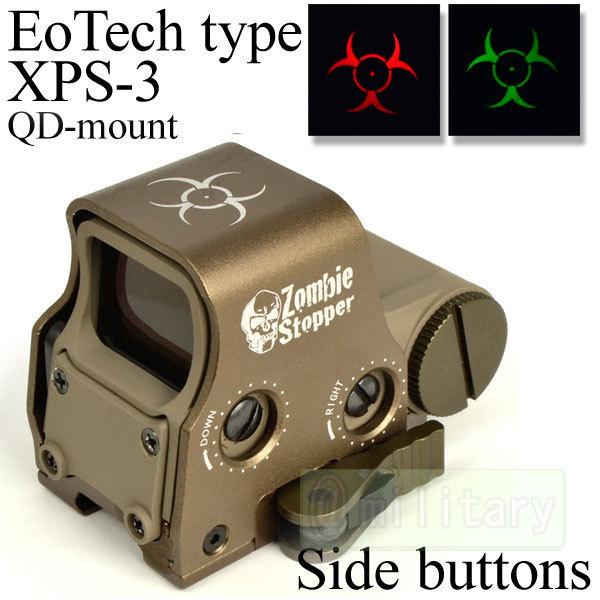 【特別価格】Eotech　EXPS-3 タイプ QDマウント付　ダット Zombie Stopper...