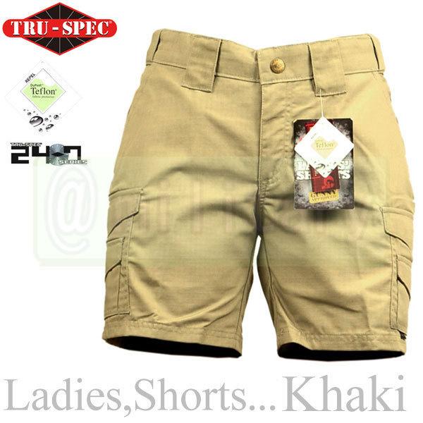 TRU-SPEC レディース 24-7series ショートパンツ カーキ　M-L