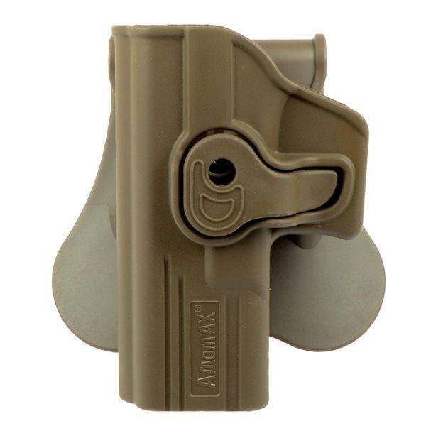 AMOMAX ポリマー ホルスター for グロック 左用 デザートカラー