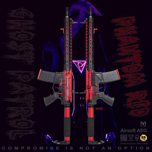 年末年始Bigセール★ 電動ガン APS GHOST PATROL PHANTOM RIFLE レッ...