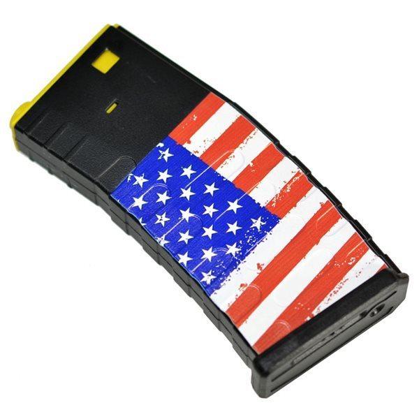 APS 300連 UMag ポリマー製 多弾倉マガジン アメリカンフラッグ プリント