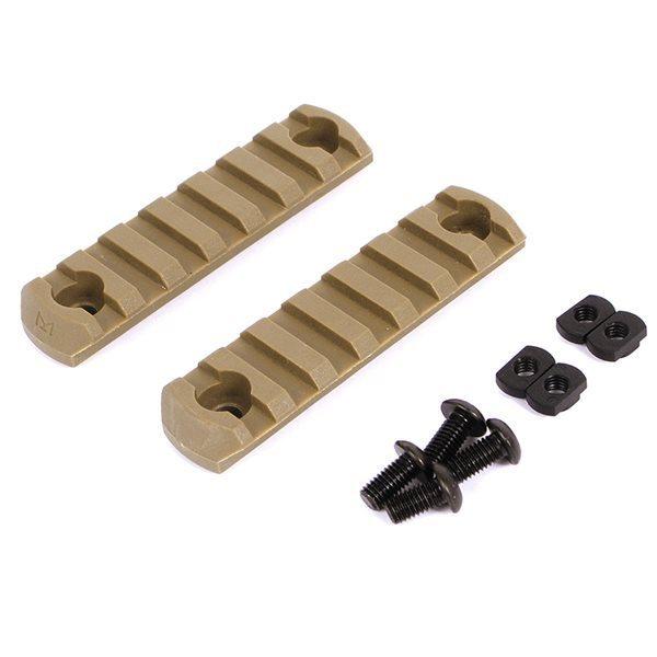 APS M-LOK用 7スロット レール 2枚セット デザートカラー